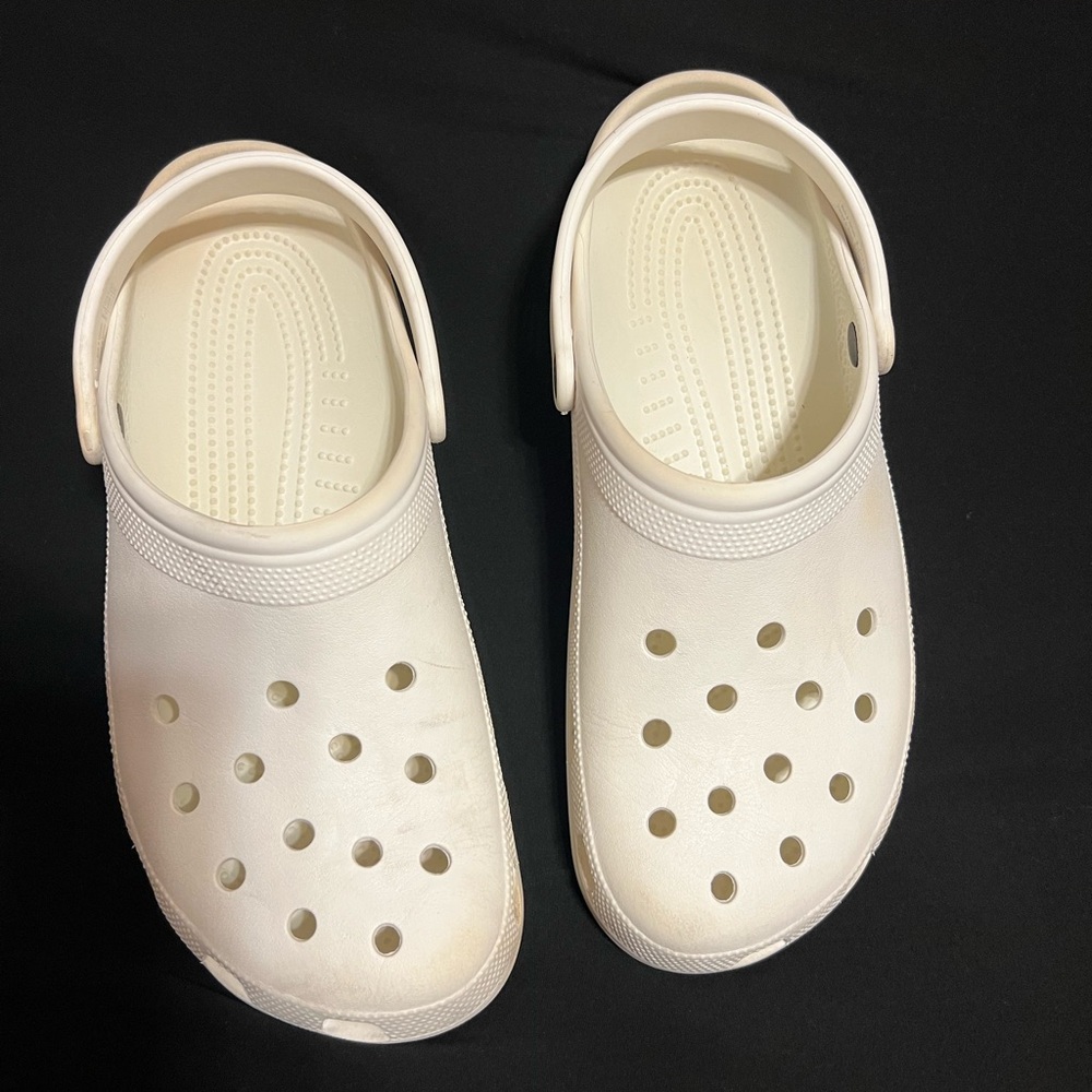 Men's size 13 White Clogs